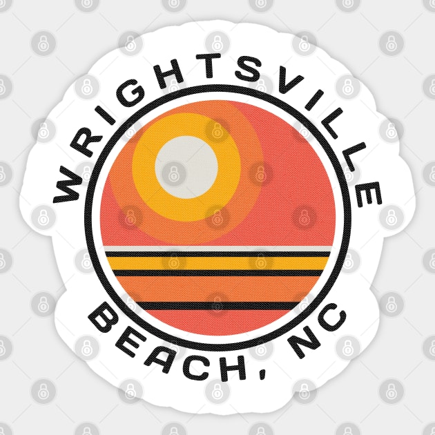 Wrightsville Beach, NC Summertime Vacationing Sunrise Sticker by Contentarama